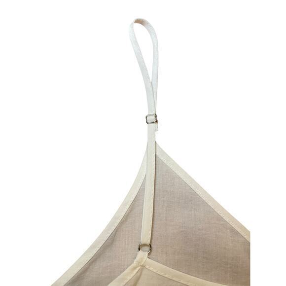 NWOT FARM Rio Women Small Tank Top Cami Cropped Spaghetti Strap V Neck Boho - Picture 5 of 7